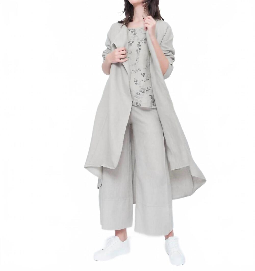 NEW BLUEBERRY draped duster in beige